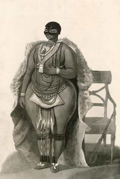 南非女孩巴特曼:因巨臀被白人骗到欧洲做展览,死后200年间成标本